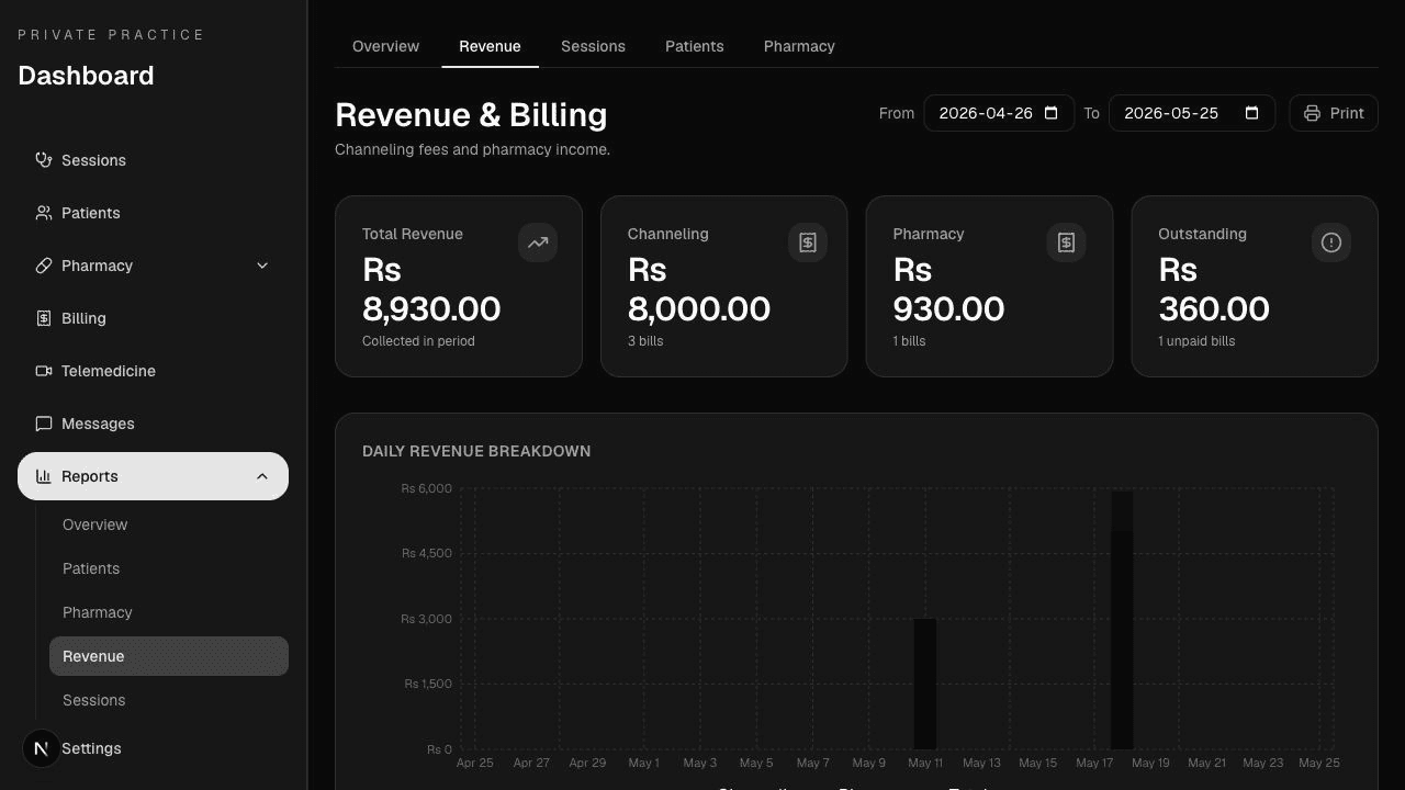 Keep pharmacy and billing connected product screenshot